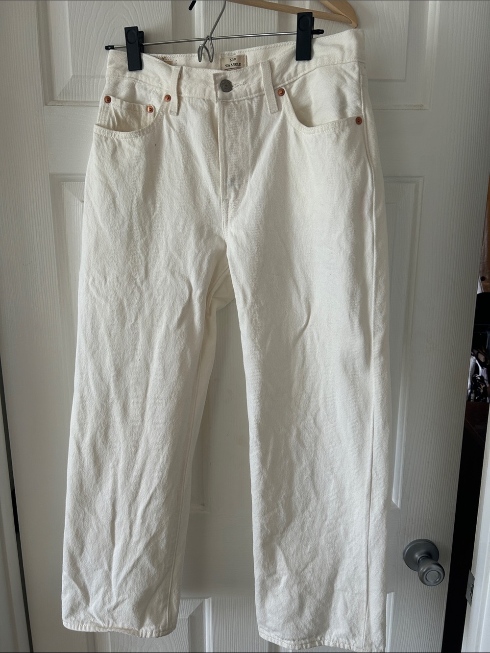 Levi's 501 90’s ankle Ecru Straight Jeans